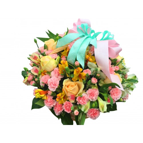 Корзина с цветами "Солнечная Фея"